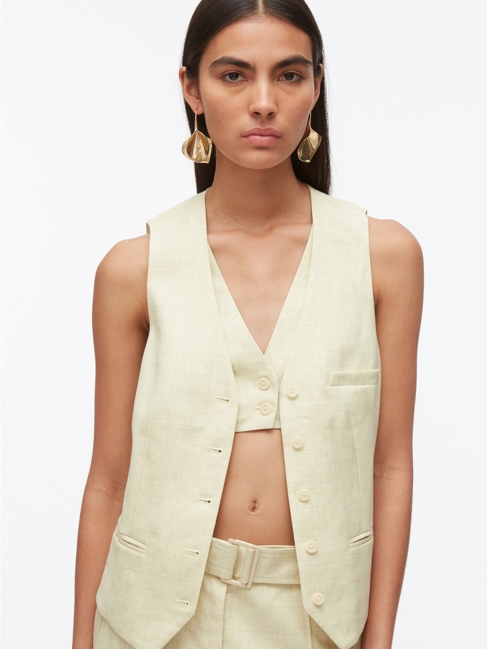 3.1 Phillip Lim Tailored Vest with Set in Bra size 6